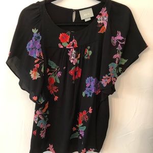 Maeve Floral Blouse (Anthropologie)